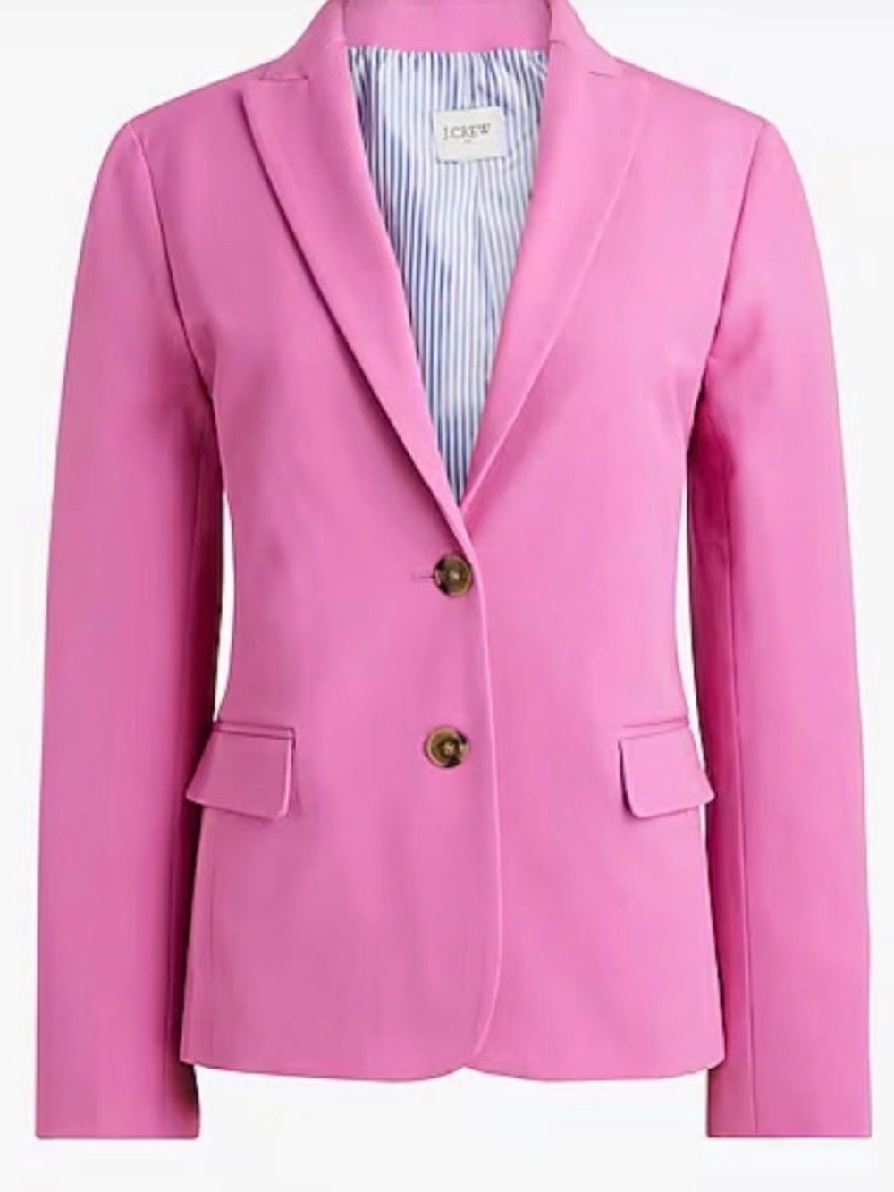 J. Crew Pink Tailored 2 Button Blazer Jacket  Pink 6 new $198 - Picture 2 of 8